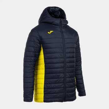 Детская демисезонная стеганая куртка для мальчика Joma Urban V 103798.339 129-140 см Темно-сине-желтая (8445954683725)