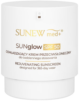 Krem przeciwsłoneczy SunewMed+ Sunglow SPF 50 odmladzający 80 ml (5900378737360)
