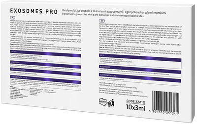 Ampułki do twarzy Apis Exosomes Pro biostymulujące z roslinnymi egzosomami 10x3 ml (5901810051341)