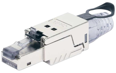 Złącze Intellinet RJ-45 Cat 6a STP Silver (766623790741)