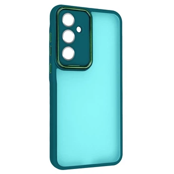 Чехол Fiji Lens для Samsung Galaxy A35 5G (A356) бампер матовый с защитой блока камер Dark Green