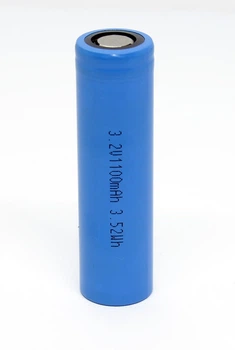 Аккумулятор 18650 LFP (LiFePO4) JGNE JGPFR18650-1100mAh-3.2V, 1100mAh, 33A, 3.65/3.2/2.5V, Blue