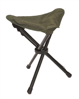 Крісло Mil-Tec® Складна табуретка DREIBEIN KLAPPHOCKER OLIV (14450001)