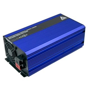 Інвертор напруги, перетворювач AZO Digital IPS-2000 24V-230V 1000w/2000w, чиста синусоїда