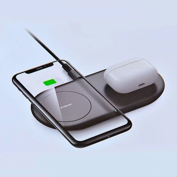 Бездротова зарядка JoyRoom 2 in 1 Make simple RJ-A26 black