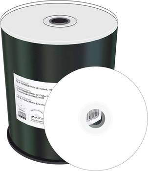 Dysk MediaRange CD-R 700 MB / 80 min 52x speed / inkjet fullsurface printable Cakebox 100 szt (MR203)