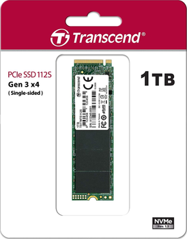 SSD диск Transcend MTE112 1TB M.2 MTE112S NVMe PCle 3.0 4x 3D NAND (TS1TMTE112S)