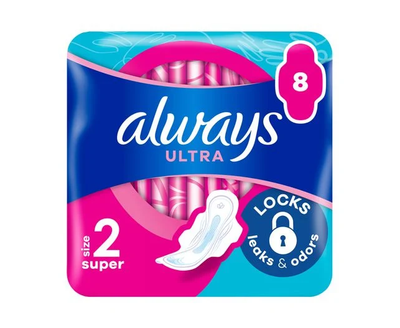 Прокладки гігієнічні Always Ultra Супер Плюс 8 шт (4015400041788)