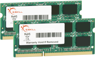 Pamięć RAM G.Skill SODIMM DDR3-1600 8192 MB PC3-12800 (Kit of 2x4096) (F3-12800CL9D-8GBSQ)