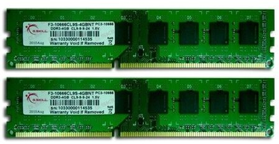 Оперативна пам'ять G.Skill DDR3-1333 8192MB PC3-10666 (Kit of 2x4096) NT (F3-10600CL9D-8GBNT)