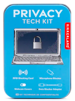 Zestaw do ochrony prywatności Kikkerland Tech Privacy Tin Set (612615118171)