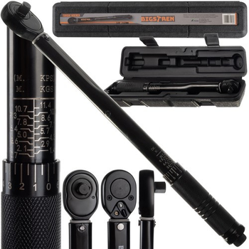 Динамометрический ключ Bigstren 3/8" 7-120 Нм 345 - 370 мм Сертификат о калибровке (22097)