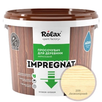 Пропитка-импрегнат для древесины Rolax Impregnat №209 бесцветная 3 л