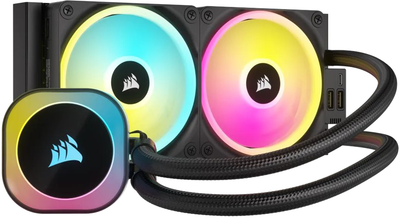 Система водяного охлаждения Corsair iCUE Link H100i RGB Liquid CPU Cooler Black (CW-9061001-WW)