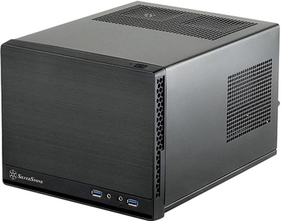 Корпус Silverstone Sugo SST-SG13B-Q ABS Aluminium style Black (SST-SG13B-Q)