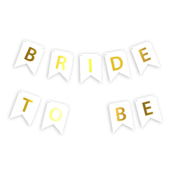 Паперові Прапорці Bride to be 2.3м Білий