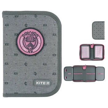 Пенал Kite 1 отделение с 2 отворотами College Line girl K24-622-1