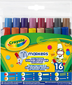 Zestaw markerów Crayola Pipsqueaks Wacky Tips Zmywalne 16 szt (71662087098)