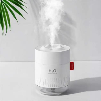 Акумуляторний зволожувач повітря H2O 2000мАч, 450мл, білий