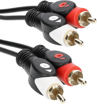 Кабель Libox 2x RCA - 2x RCA M/M 3 м Black (KAB-POŁ-0040)