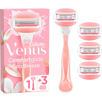 Бритва Gillette Venus Comfortglide Spa Breeze із 4 змінними картриджами (7702018469727)