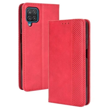 Чохол-книжка Deexe Retro Style для Samsung Galaxy A12 (A125) / A12 Nacho (A127) / M12 (M127) - Red