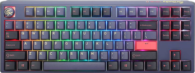Клавіатура дротова Ducky One 3 Cosmic Blue TKL RGB LED MX-Speed-Silver 100043148 (WLONONWCRA352)
