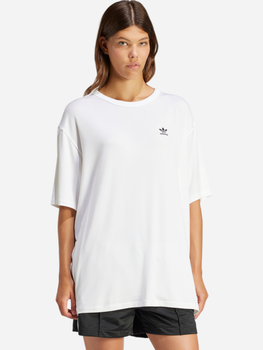 T-shirt damski długi adidas Trefoil Originals IR8064 S Biały (4066757294075)