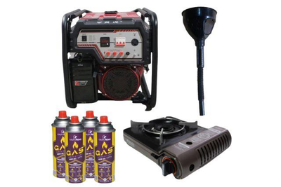 Бензиновый генератор EF Power YH6500S-IV + подарок газовая плитка Orcamp CK-505 + 4 газовых картриджа 400 мл + лейка