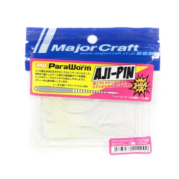 Силікон Major Craft Para Worm Aji-Pin 2.5" (8шт) Clear Glow