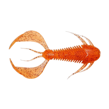 Силикон Megabass Rock Hog 3" (6шт) Clear Orange/Rainbow Flakes