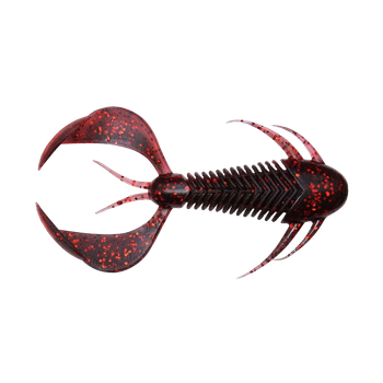 Силикон Megabass Rock Hog 2" (10шт) Black Back Clear Red