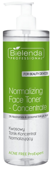 Тонік-концентрат для обличчя Bielenda Professional Acne Free Pro Expert кислотний 500 мл (5902169058937)