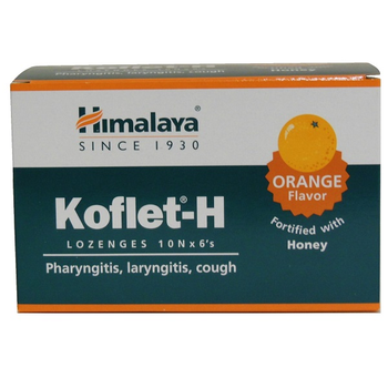 Противопростудное средство Himalaya Koflet H 60 Lozenges Orange