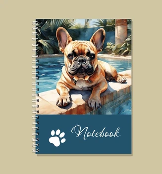 Блокнот А5 на спирали серия БУЛЬДОГ ENTERSTORE (art. notebookA5bullgog17)