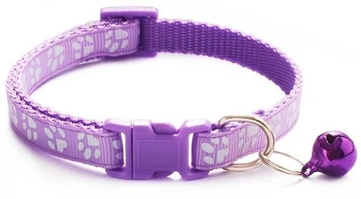 Нашийник для собак і котів з дзвіночком (19-32 cm) Light purple (світлофіолетовий)