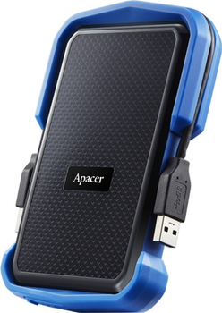 Dysk twardy Apacer AC631 1TB 5400rpm 8MB AP1TBAC631U-1 2.5" USB 3.1 External Blue