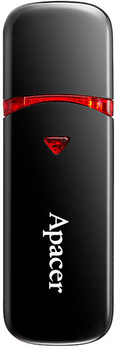 Флеш пам'ять USB Apacer AH333 64GB Black (AP64GAH333B-1)