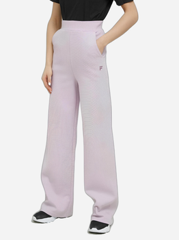 Spodnie damskie z wysokim stanem Fila FAW0543-40040 S Różowe (4064556425713)