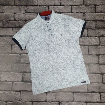 Футболка Red-Down с воротником стойка мужская , XXXL, Белый