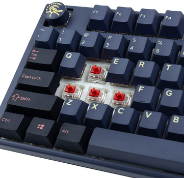 Klawiatura przewodowa Ducky One 3 TKL Cherry MX Red USB Cosmic Blue (100043096)