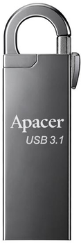 Флеш пам'ять USB Apacer AH15A 64GB USB 3.1 Ashy (AP64GAH15AA-1)