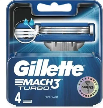 Змінні касети для гоління Gillette Mach 3 Turbo 3 леза 4шт. в упаковці