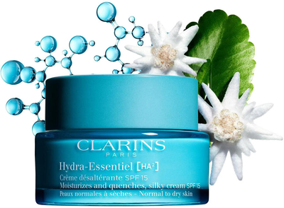 Крем для обличчя Clarins Hydra Essentiel Moisturizes And Quenches Silky SPF 15 денний 50 мл (3666057098017)