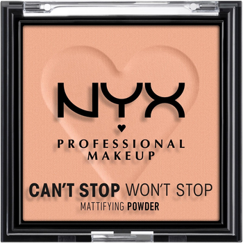 Matujący puder do twarzy NYX Professional Makeup Can't Stop Won't Stop Brightening Peach 6 g (0800897024321)