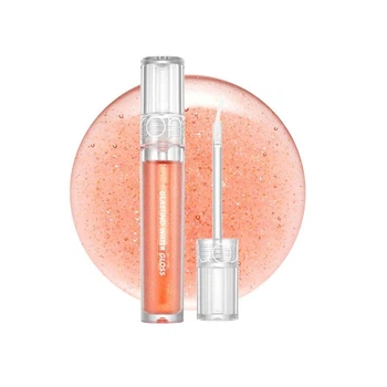 Жидкий блеск для губ в кораловом оттенке Rom&nd Glasting Water Gloss #01 Sanho Crush
