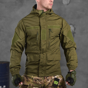 Летняя куртка Support рип-стоп с вентиляцией подмышек олива размер L