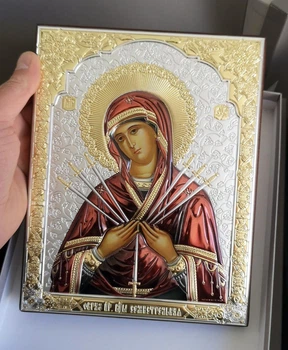 Ікона Семистрільна Пресвятої Богородиці 18×23см