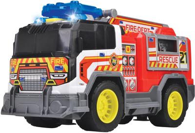 Функциональное авто Dickie Toys Спасательная служба с лестницей с функцией стрельбы диском со звуковым и световым эффектом 30 см (3306020) (4006333088605)