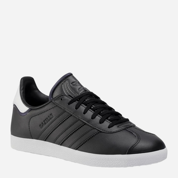 Sneakersy męskie skórzane do kostki adidas Originals Gazelle FU9667 43.5 (UK 9) Czarne (4062059843089)